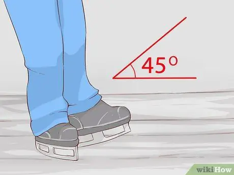 Остановка на коньках, шаг 2