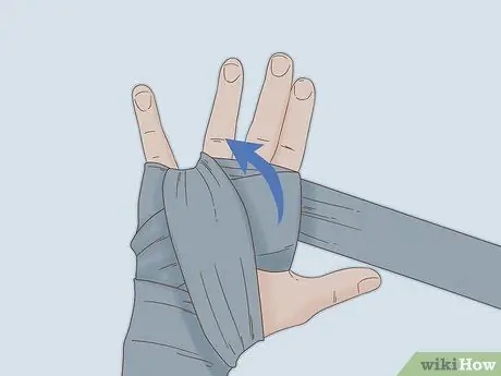 Оберните руки для тайского бокса, шаг 4