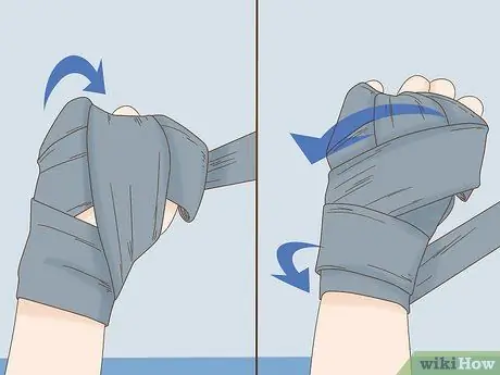 Оберните руки для тайского бокса, шаг 5