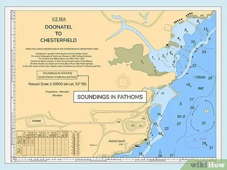 Прочтите морскую карту, шаг 2