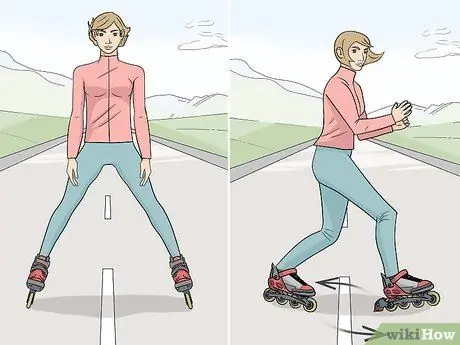 Остановка на роликовых коньках Шаг 9