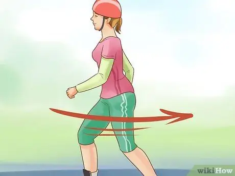 Роликовое полотно назад, шаг 6