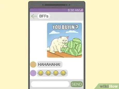 Оставайтесь на связи с друзьями Шаг 8