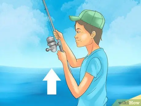 Заброс с удочкой для серфинга на пляже Шаг 7