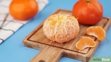 Заморозьте мандарины, шаг 1