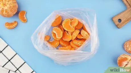 Заморозьте мандарины, шаг 5
