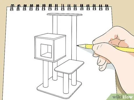 Сделайте тренажерные залы и игровые площадки для кошачьих джунглей Шаг 3