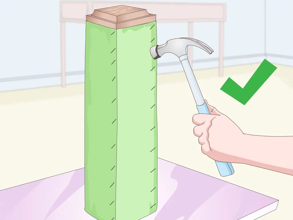 Как сделать когтеточку для кошки: 11 шагов (с картинками)