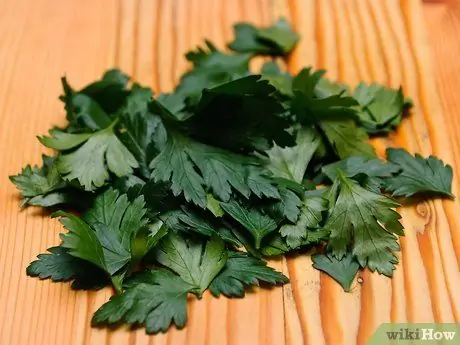 Заморозить петрушку, шаг 2