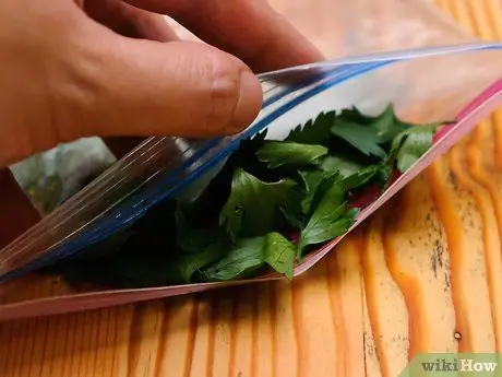 Заморозить петрушку, шаг 4