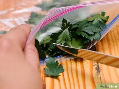 Заморозить петрушку, шаг 5