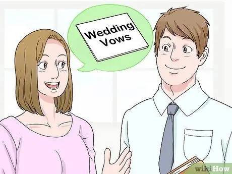 Напишите свои свадебные клятвы, шаг 1