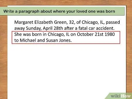 Напишите некролог похоронной программы Шаг 7