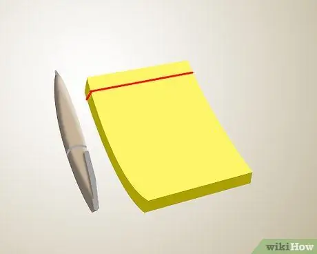 Блокнот и ручка Шаг 1