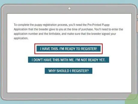 Зарегистрируйте собаку в CKC Шаг 3