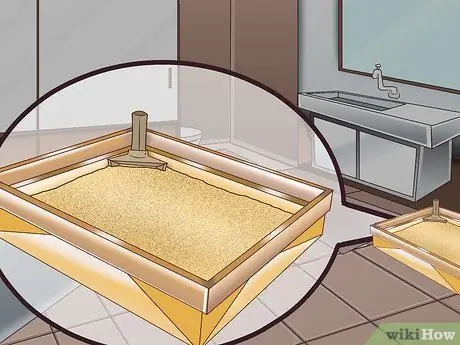 Приучите уличную кошку пользоваться туалетным лотком Шаг 5