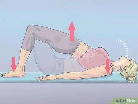 Выполните упражнение мостик, шаг 8