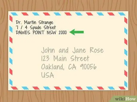 Адресное письмо в Австралии Шаг 6