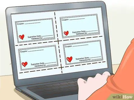 Сделайте романтическую книгу купонов, шаг 2