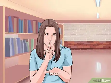 Заставьте людей в библиотеке вести себя тихо Шаг 3