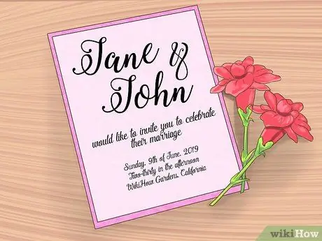 Используйте каллиграфию на свадьбе Шаг 1