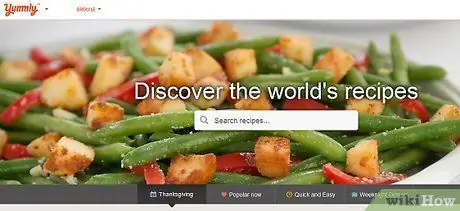 Используйте Yummly Step 1