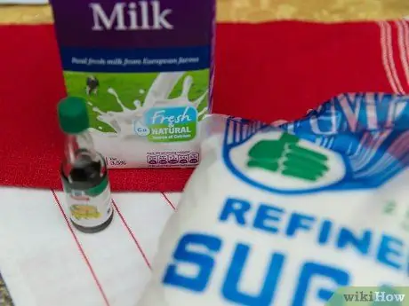 Сделать ванильное мороженое без мороженого Шаг 1