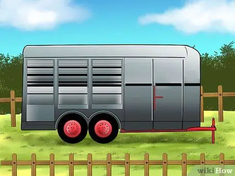 Загрузить лошадь в трейлер Шаг 1