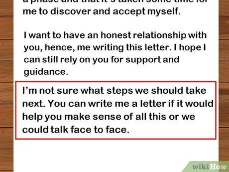 Приходите к родителям по электронной почте или письму Шаг 5