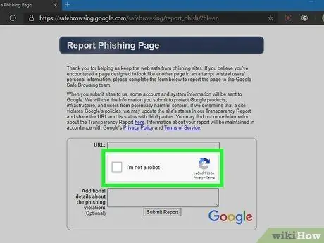 Сообщить о веб-странице Шаг 6