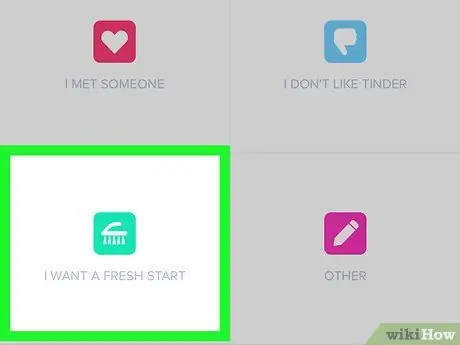 Удаление учетной записи Tinder Шаг 6