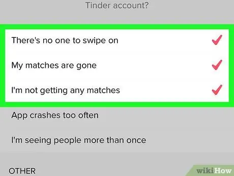 Удаление учетной записи Tinder Шаг 7