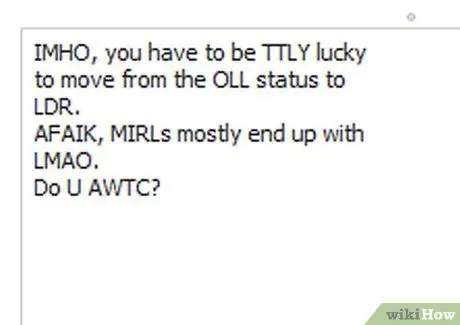 Общие сведения о сокращениях в чате Шаг 5