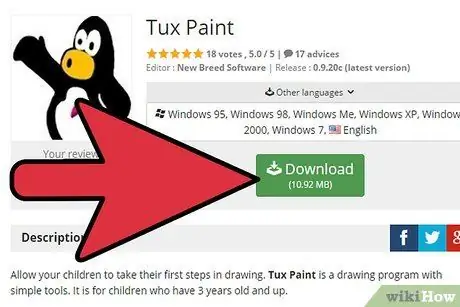 Используйте Tux Paint с вашими детьми Шаг 1