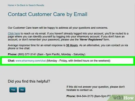 Связаться с eHarmony Шаг 5