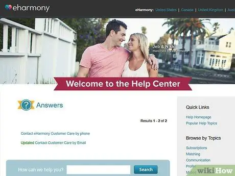 Связаться с eHarmony Step 7