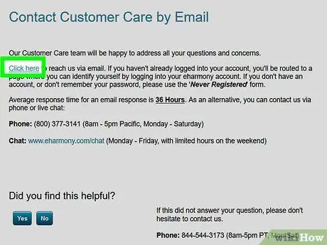 Связаться с eHarmony Шаг 9