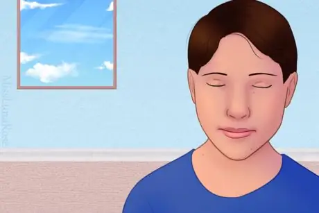 Мирный человек в синем