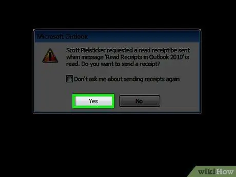 Ответ на сообщение электронной почты RSVP Шаг 9