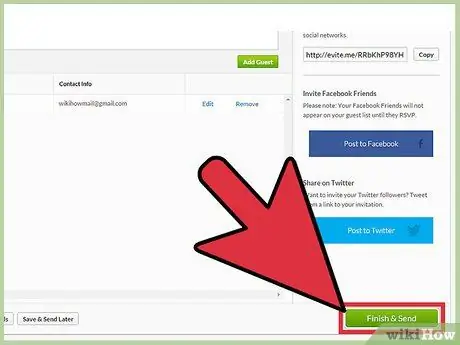 Сделайте Evite Шаг 11