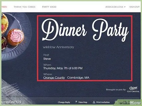 Сделайте Evite Шаг 12