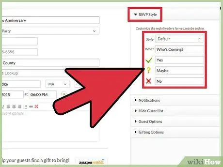 Сделайте Evite Шаг 7