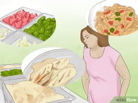 Ешьте здоровую пищу за "шведским столом" Шаг 3