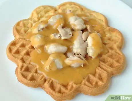 Съешьте курицу и вафли Шаг 6