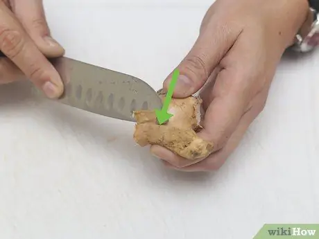 Нарезать имбирь, шаг 2