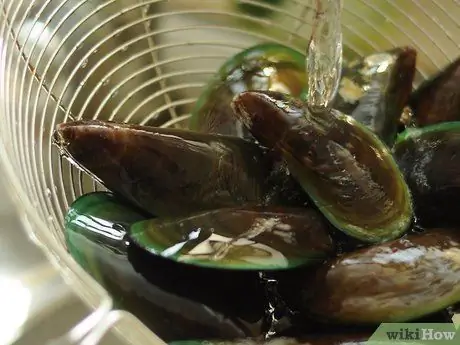 Купите и очистите мидии Шаг 2
