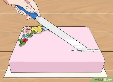 Вырезать листовой торт Шаг 6