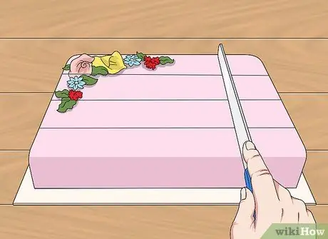 Вырезать листовой торт Шаг 7