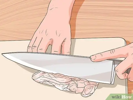 Измельчите курицу в настольном миксере Шаг 3