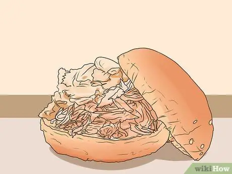 Измельчите курицу в настольном миксере Шаг 7